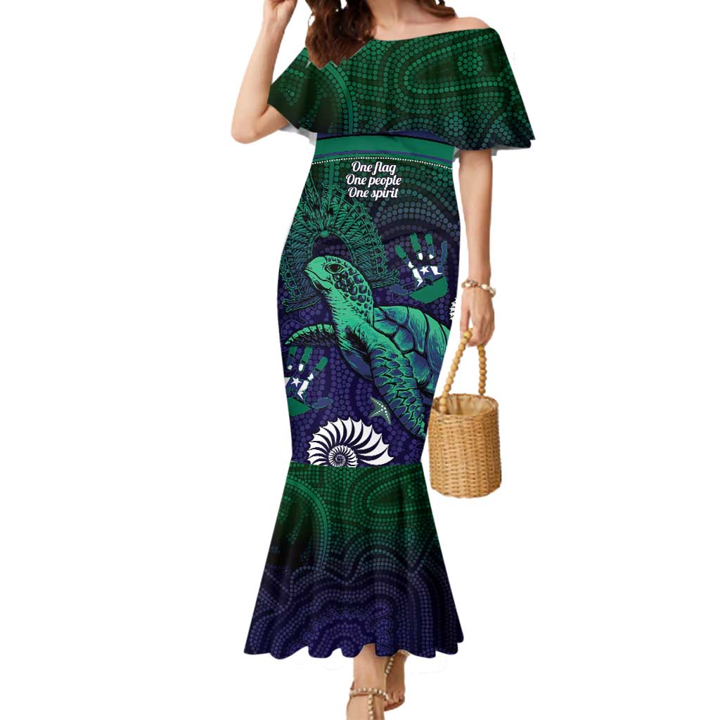 Torres Strait Islanders Flag Day Mermaid Dress Dhari One Flag One People One Spirit