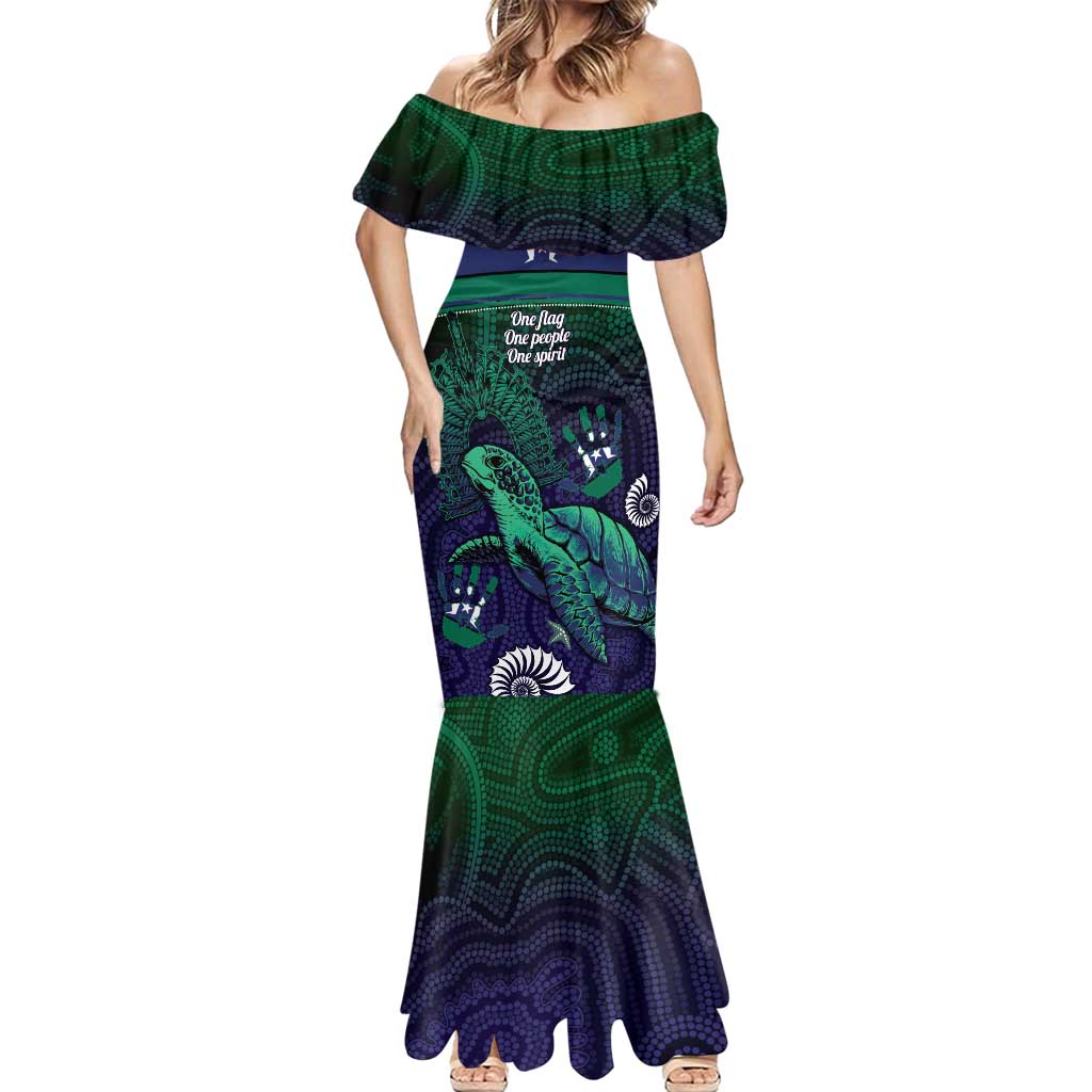 Torres Strait Islanders Flag Day Mermaid Dress Dhari One Flag One People One Spirit