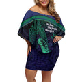 Torres Strait Islanders Flag Day Off Shoulder Short Dress Dhari One Flag One People One Spirit