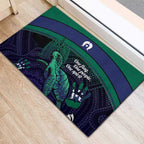 Torres Strait Islanders Flag Day Rubber Doormat Dhari One Flag One People One Spirit