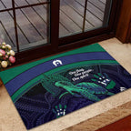 Torres Strait Islanders Flag Day Rubber Doormat Dhari One Flag One People One Spirit