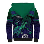 Torres Strait Islanders Flag Day Sherpa Hoodie Dhari One Flag One People One Spirit