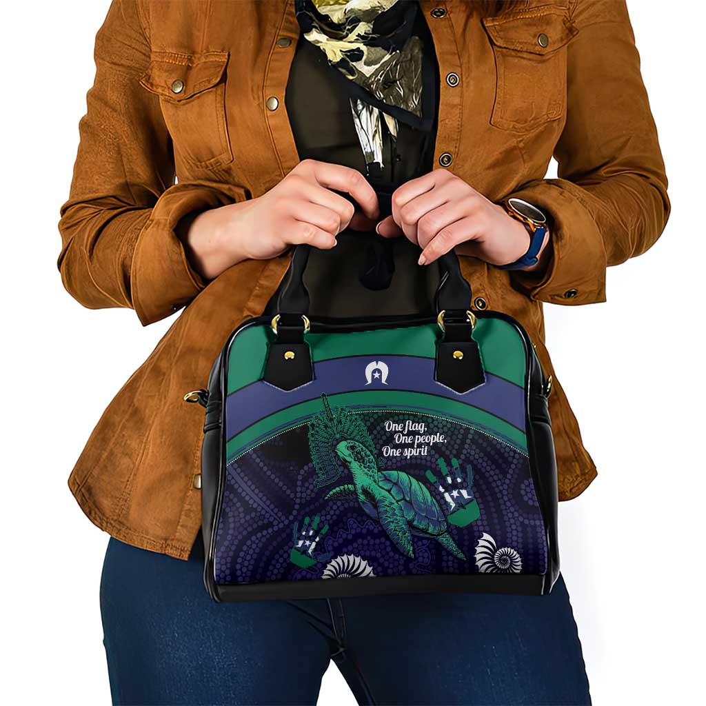 Torres Strait Islanders Flag Day Shoulder Handbag Dhari One Flag One People One Spirit