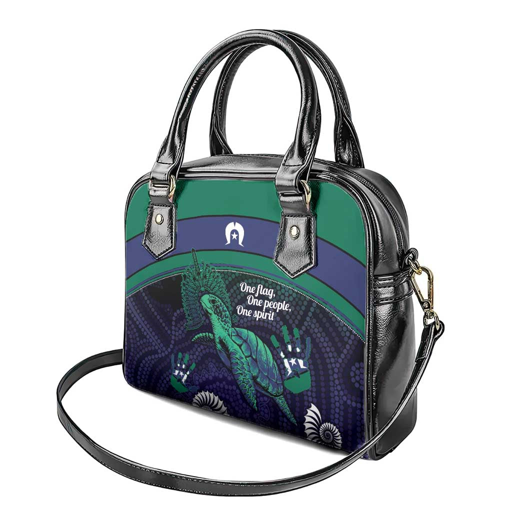 Torres Strait Islanders Flag Day Shoulder Handbag Dhari One Flag One People One Spirit
