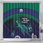 Torres Strait Islanders Flag Day Shower Curtain Dhari One Flag One People One Spirit