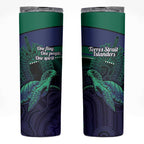 Torres Strait Islanders Flag Day Skinny Tumbler Dhari One Flag One People One Spirit