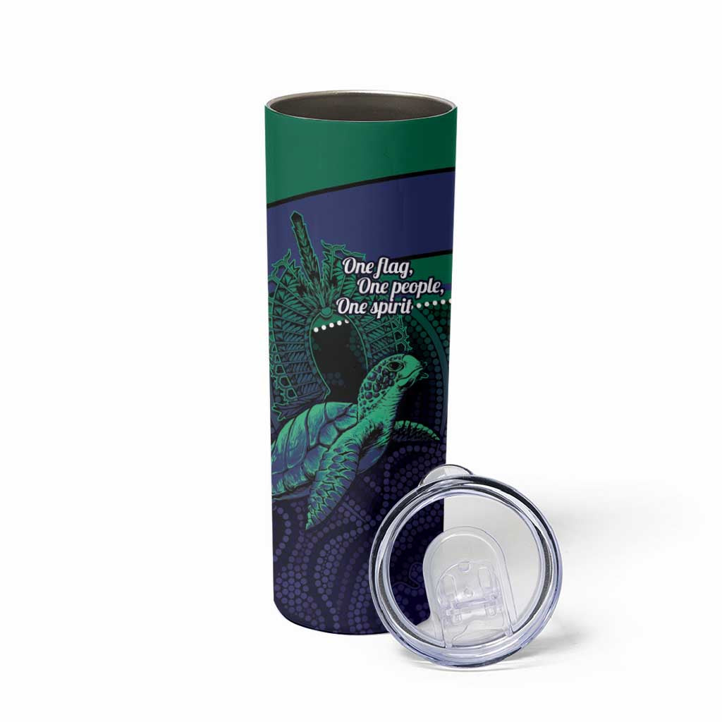 Torres Strait Islanders Flag Day Skinny Tumbler Dhari One Flag One People One Spirit