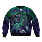 Torres Strait Islanders Flag Day Sleeve Zip Bomber Jacket Dhari One Flag One People One Spirit