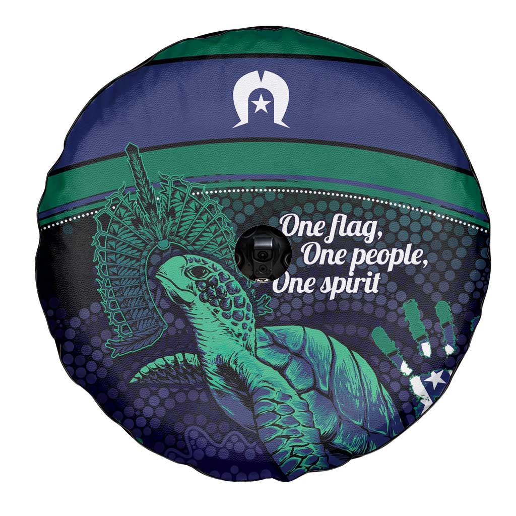 Torres Strait Islanders Flag Day Spare Tire Cover Dhari One Flag One People One Spirit
