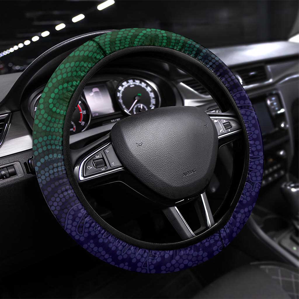 Torres Strait Islanders Flag Day Steering Wheel Cover Dhari One Flag One People One Spirit