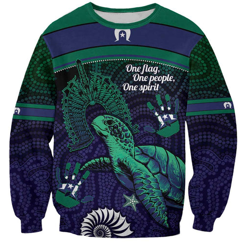 Torres Strait Islanders Flag Day Sweatshirt Dhari One Flag One People One Spirit