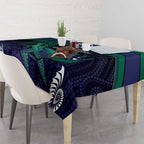 Torres Strait Islanders Flag Day Tablecloth Dhari One Flag One People One Spirit