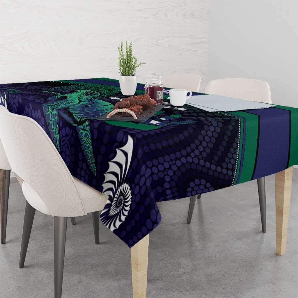 Torres Strait Islanders Flag Day Tablecloth Dhari One Flag One People One Spirit