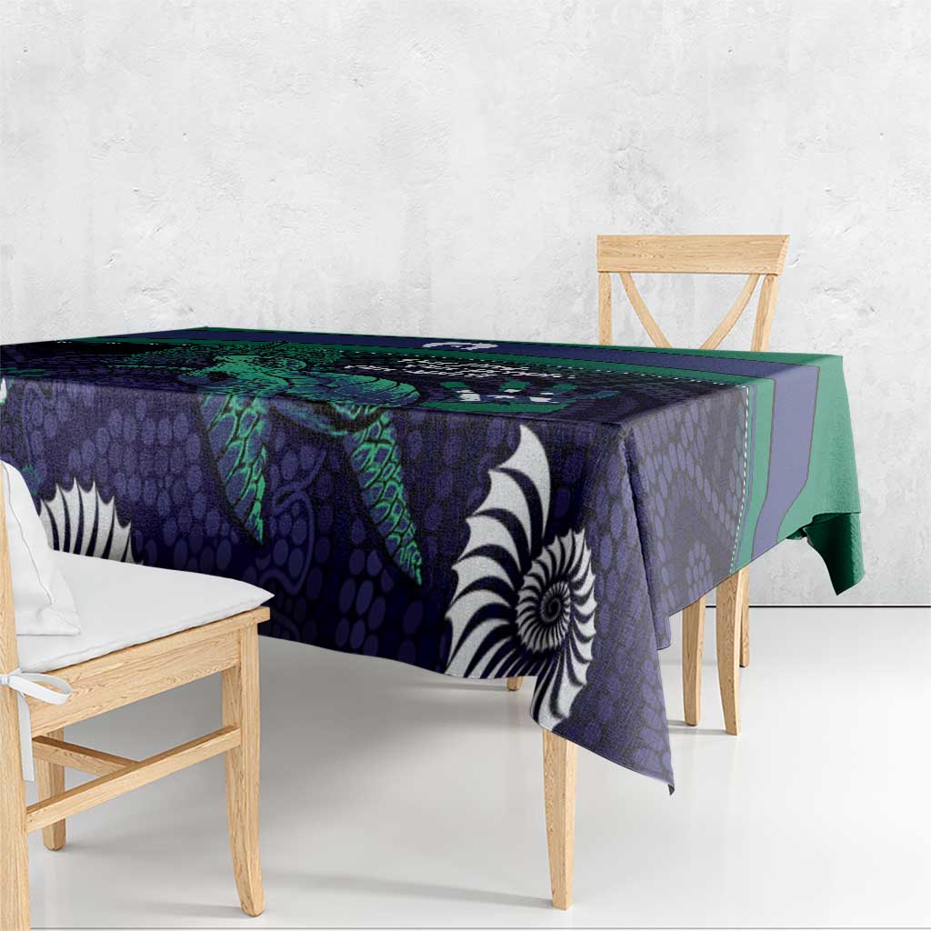 Torres Strait Islanders Flag Day Tablecloth Dhari One Flag One People One Spirit