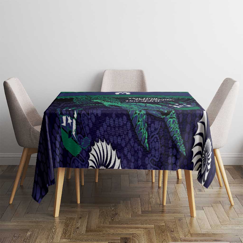 Torres Strait Islanders Flag Day Tablecloth Dhari One Flag One People One Spirit