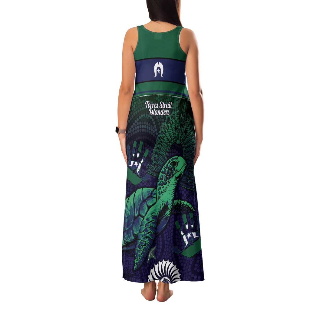 Torres Strait Islanders Flag Day Tank Maxi Dress Dhari One Flag One People One Spirit