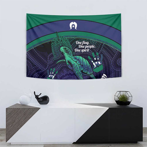 Torres Strait Islanders Flag Day Tapestry Dhari One Flag One People One Spirit