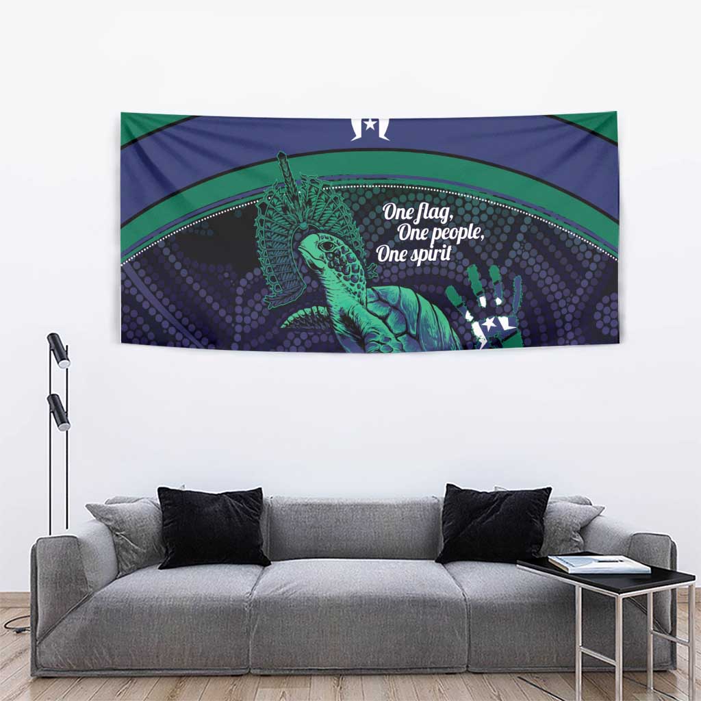 Torres Strait Islanders Flag Day Tapestry Dhari One Flag One People One Spirit