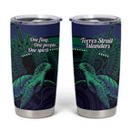 Torres Strait Islanders Flag Day Tumbler Cup Dhari One Flag One People One Spirit