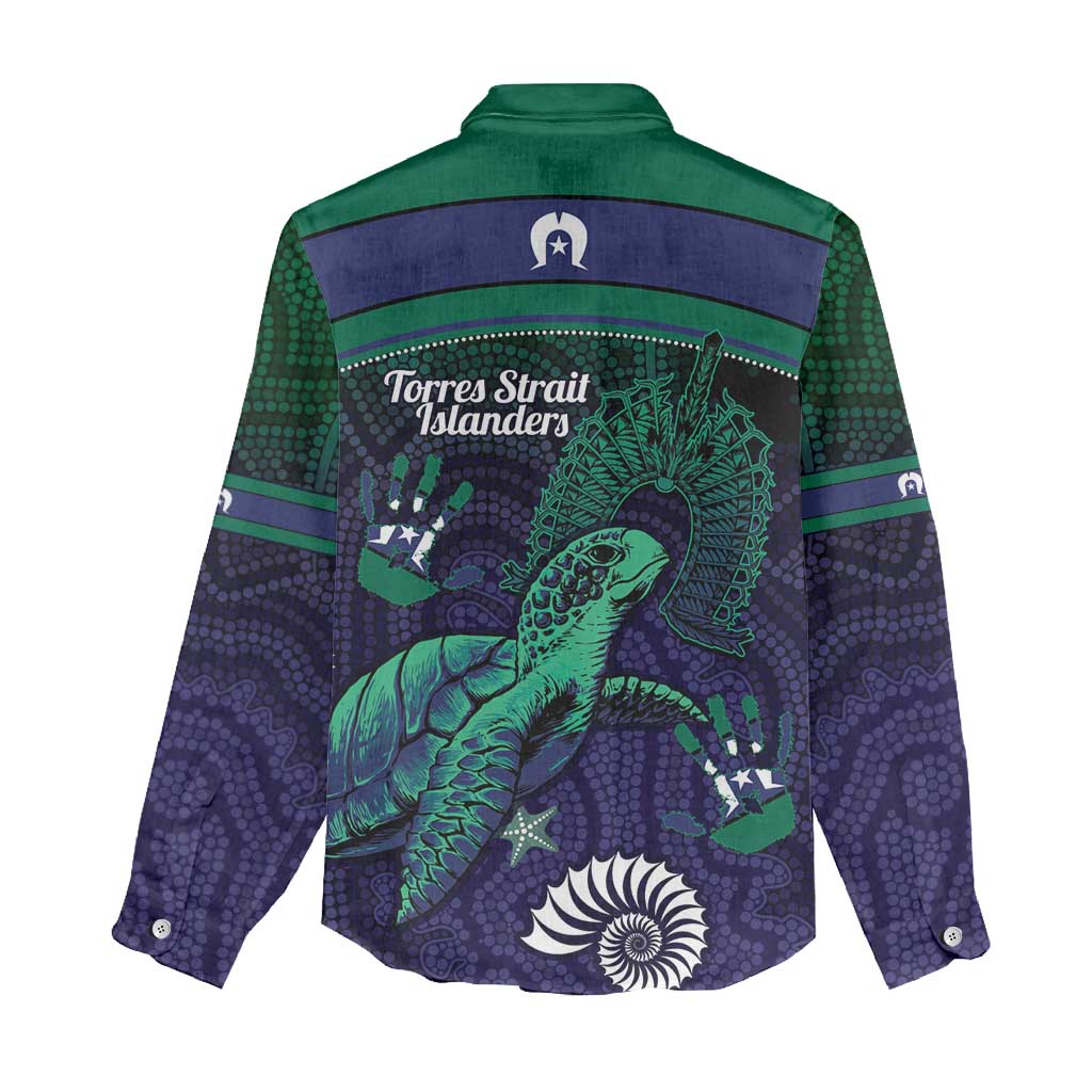 Torres Strait Islanders Flag Day Women Casual Shirt Dhari One Flag One People One Spirit