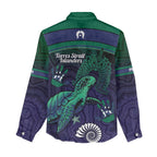 Torres Strait Islanders Flag Day Women Casual Shirt Dhari One Flag One People One Spirit