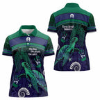Torres Strait Islanders Flag Day Women Polo Shirt Dhari One Flag One People One Spirit