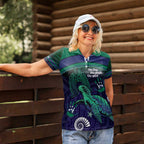 Torres Strait Islanders Flag Day Women Polo Shirt Dhari One Flag One People One Spirit
