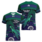Torres Strait Islanders Flag Day Women V-Neck T-Shirt Dhari One Flag One People One Spirit