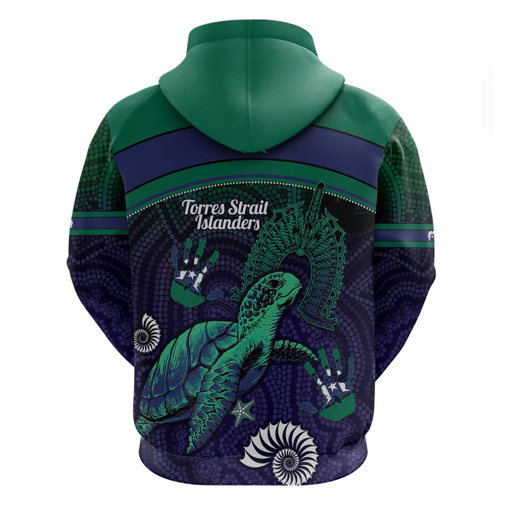 Torres Strait Islanders Flag Day Zip Hoodie Dhari One Flag One People One Spirit
