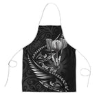Personalised All Black New Zealand Darts Apron Aoteroa Fern Maori Galaxy Style - Aussie Hoodie