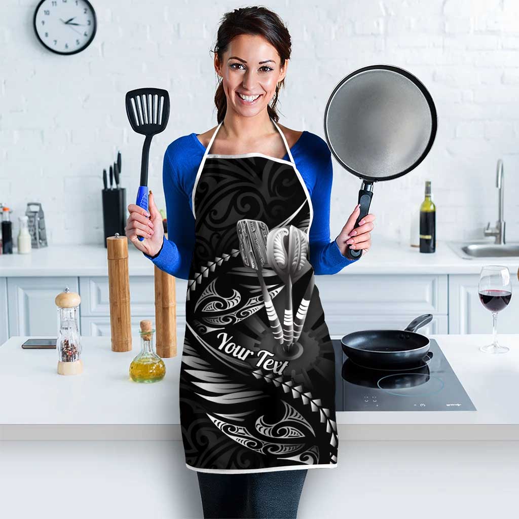 Personalised All Black New Zealand Darts Apron Aoteroa Fern Maori Galaxy Style - Aussie Hoodie