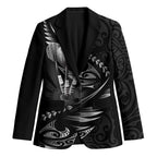 Personalised All Black New Zealand Darts Blazer Aoteroa Fern Maori Galaxy Style - Aussie Hoodie