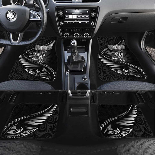 Personalised All Black New Zealand Darts Car Mats Aoteroa Fern Maori Galaxy Style