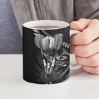 All Black New Zealand Darts Ceramic Mug Aoteroa Fern Maori Galaxy Style - Aussie Hoodie