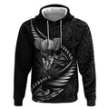 Personalised All Black New Zealand Darts Hoodie Aoteroa Fern Maori Galaxy Style