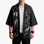 Personalised All Black New Zealand Darts Kimono Aoteroa Fern Maori Galaxy Style - Aussie Hoodie