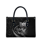 Personalised All Black New Zealand Darts Leather Bag Aoteroa Fern Maori Galaxy Style - Aussie Hoodie