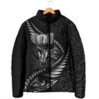 Personalised All Black New Zealand Darts Padded Jacket Aoteroa Fern Maori Galaxy Style - Aussie Hoodie