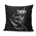 Personalised All Black New Zealand Darts Pillow Cover Aoteroa Fern Maori Galaxy Style - Aussie Hoodie