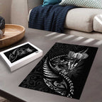 Personalised All Black New Zealand Darts Puzzle Aoteroa Fern Maori Galaxy Style - Aussie Hoodie