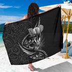 Personalised All Black New Zealand Darts Sarong Aoteroa Fern Maori Galaxy Style