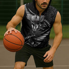 Personalised All Black New Zealand Darts Sleeveless Zip Hoodie Aoteroa Fern Maori Galaxy Style LT14