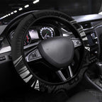 All Black New Zealand Darts Steering Wheel Cover Aoteroa Fern Maori Galaxy Style