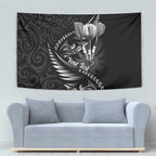 Personalised All Black New Zealand Darts Tapestry Aoteroa Fern Maori Galaxy Style