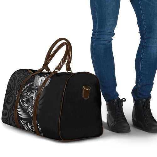 Personalised All Black New Zealand Darts Travel Bag Aoteroa Fern Maori Galaxy Style - Aussie Hoodie