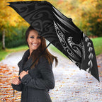 Personalised All Black New Zealand Darts Umbrella Aoteroa Fern Maori Galaxy Style - Aussie Hoodie