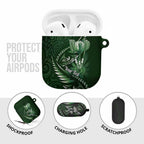 Personalised All Green New Zealand Darts AirPods Case Aoteroa Fern Maori Galaxy Style - Aussie Hoodie