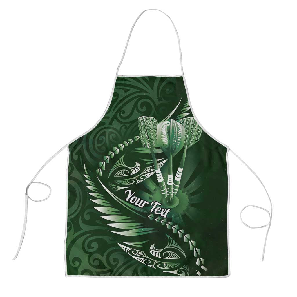 Personalised All Green New Zealand Darts Apron Aoteroa Fern Maori Galaxy Style - Aussie Hoodie