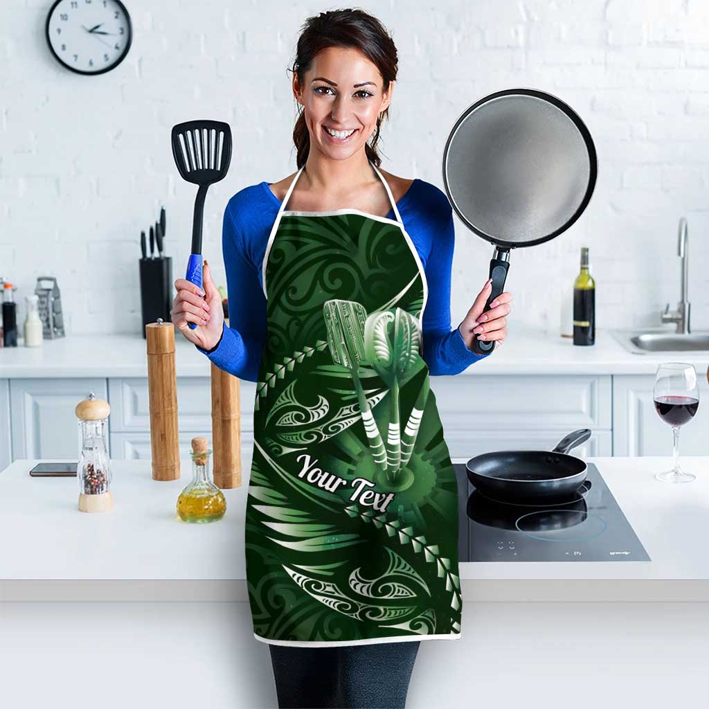 Personalised All Green New Zealand Darts Apron Aoteroa Fern Maori Galaxy Style - Aussie Hoodie