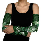 Personalised All Green New Zealand Darts Arm Sleeves Aoteroa Fern Maori Galaxy Style - Aussie Hoodie